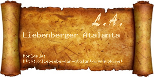 Liebenberger Atalanta névjegykártya